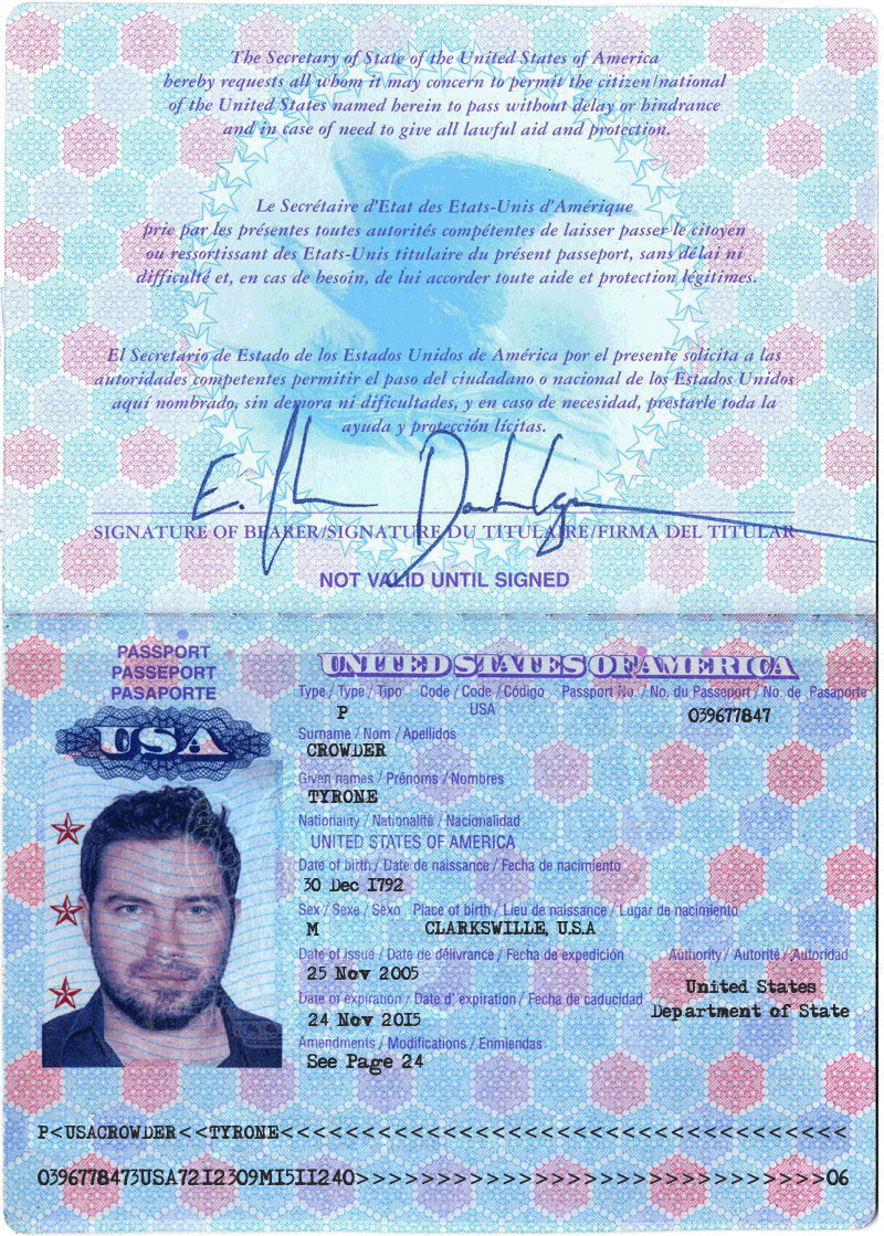 usa identity card psd